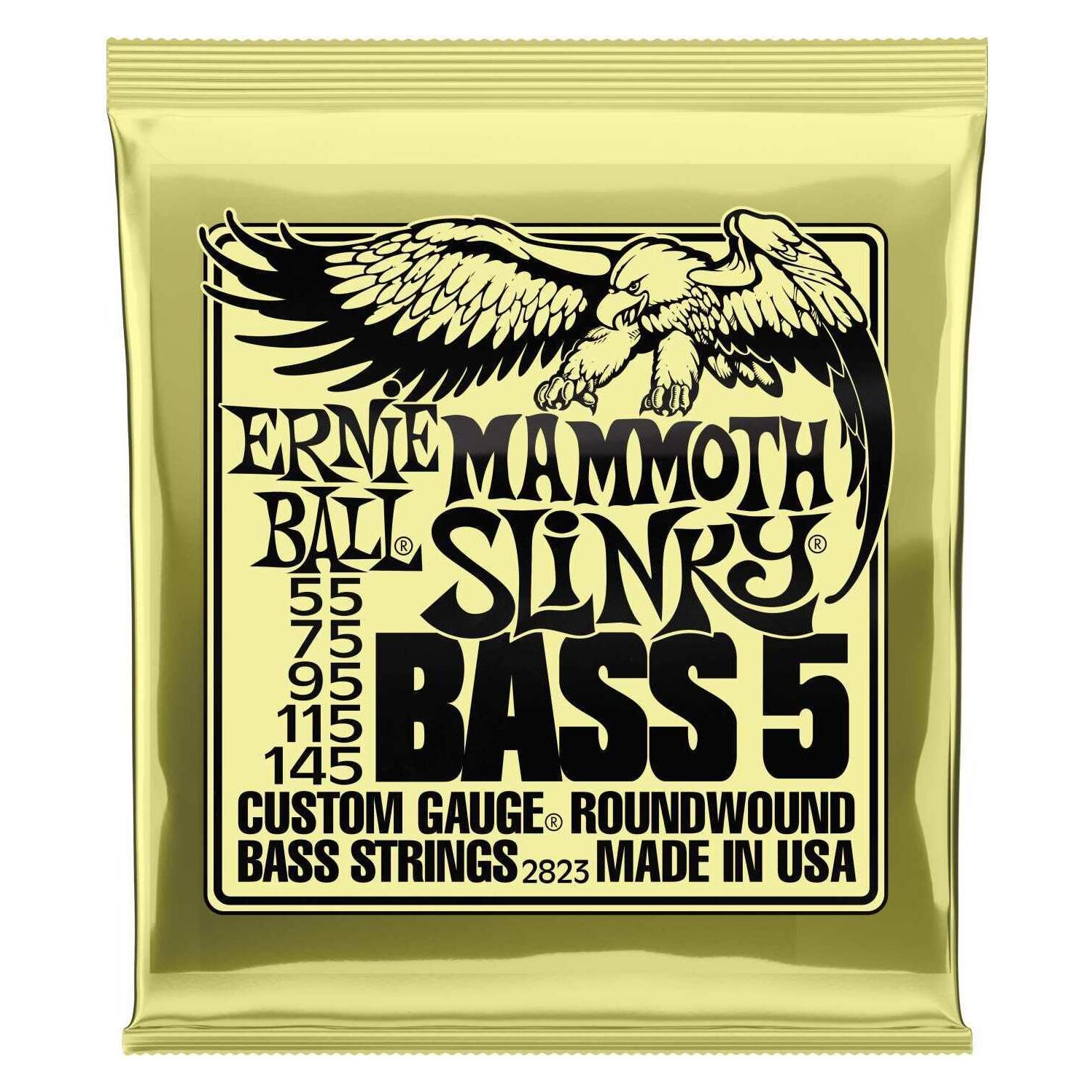 Ernie Ball Mammoth Slinky 2823 5-saitige Bassgitarrensaiten (5x, E-Gitarre) (77914413)