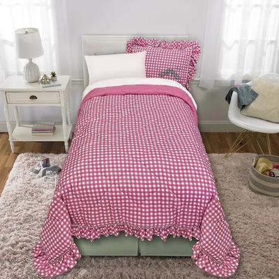 All Categories Goods Pink Gingham Twin Comforter , Wicked For Good Inspired Design, Ruffled Edges Pink Gingham Twin Comforter , Wicked For Good Inspired Design, Ruffled Edges