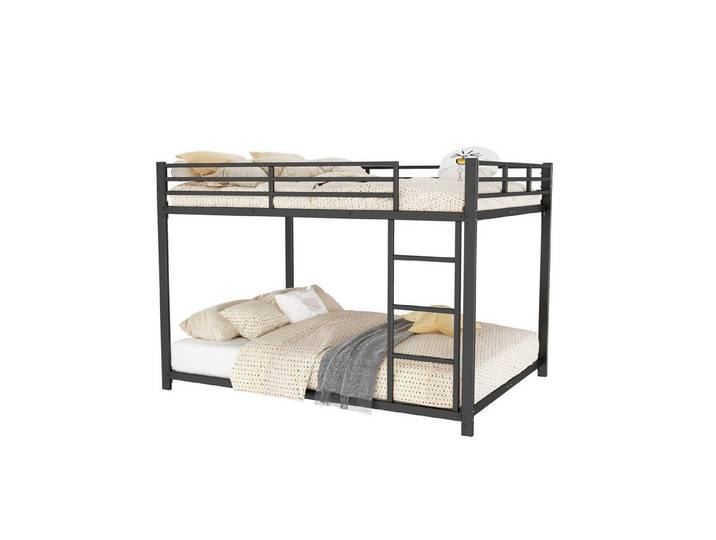 Rutaqian Etagenbett Kinderbett Doppelbett Stockbett Hochbett Eisenbett, (1-St., für Jungen Mädchen), mit Rausfallschutz, in klassischer Form