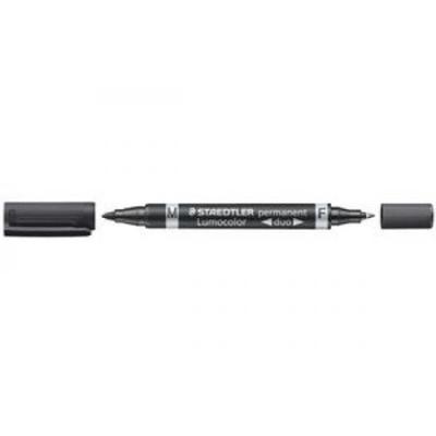 STAEDTLER Permanentmarker Lumocolor duo 348-9 0,6mm/1,5mm schwarz