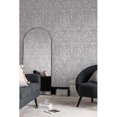Vliestapete NEXT "MAJESTIC DAMASK Vliestapete 10mx52cm", grau, B:0,52m H:0m L:10m, Vlies, Tapeten, Majestätischer Damast 10mx52cm