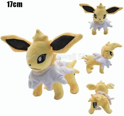 Lush Living Finds Pokemon Plush Toy, Mimikyu Eevee Umbreon Flareon Jolteon Vaporeon Glaceon Sylveon Espeon Evolution Stuffed Peluche Doll f Stand Jolteon