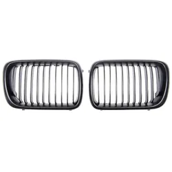 Sportgrill Kühlergrill Single passend für BMW 3er E36 96-00 schwarz/Matt