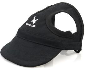 Discount Dollar Deals Adjustable Pet Dog Baseball Hat With Ear Holes For Outdoor Activities, Sun Protection Visor For Dogs black l