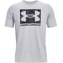 UNDER ARMOUR Herren Kurzarm ABC CAMO BOXED LOGO SS, Größe L in Grau Grau