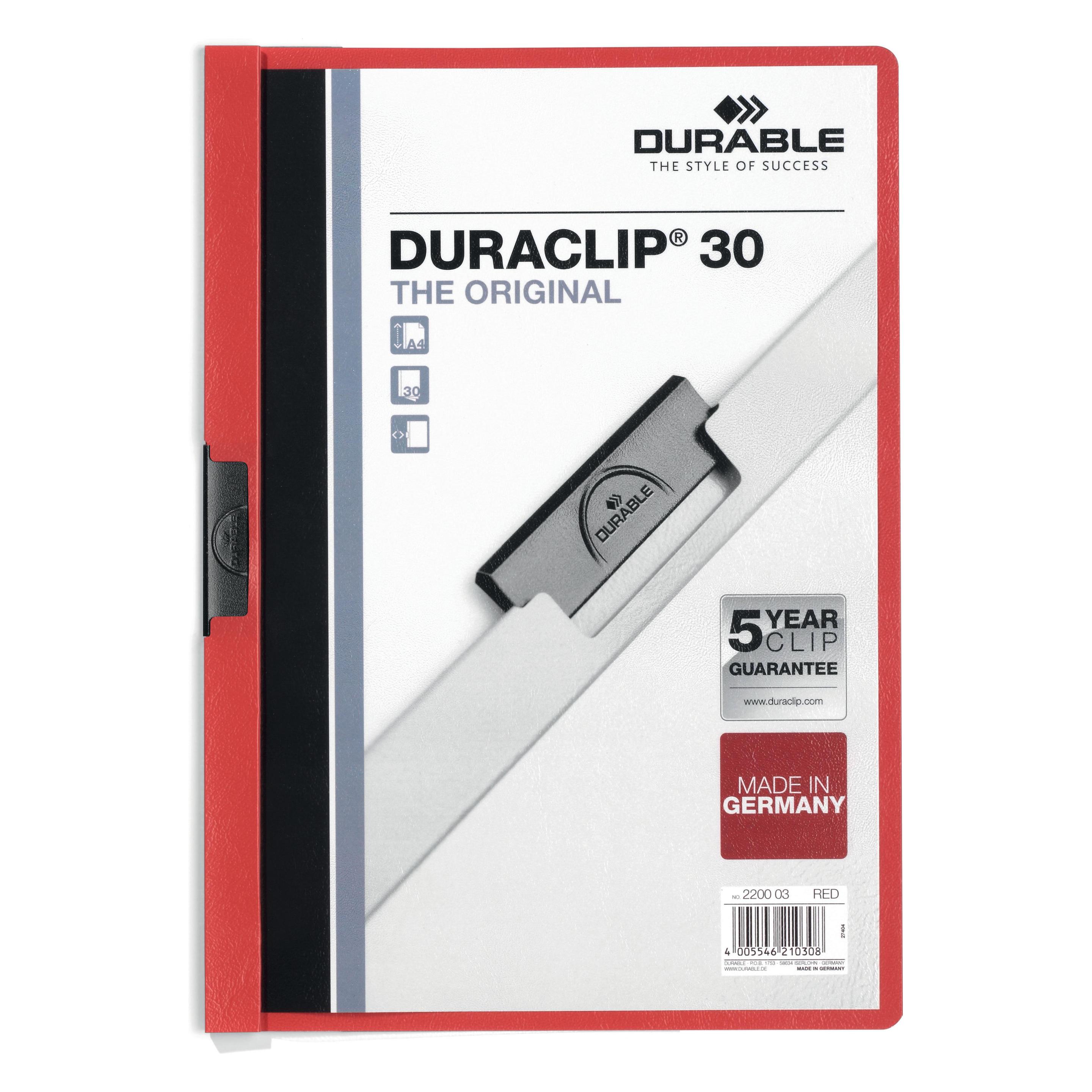Durable Klemmhefter DURACLIP 30 (A4, 1x) (2200/03)