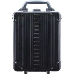 Aleon Aluminum Vertical Aktenkoffer 24 cm Laptopfach, Koffer, Schwarz