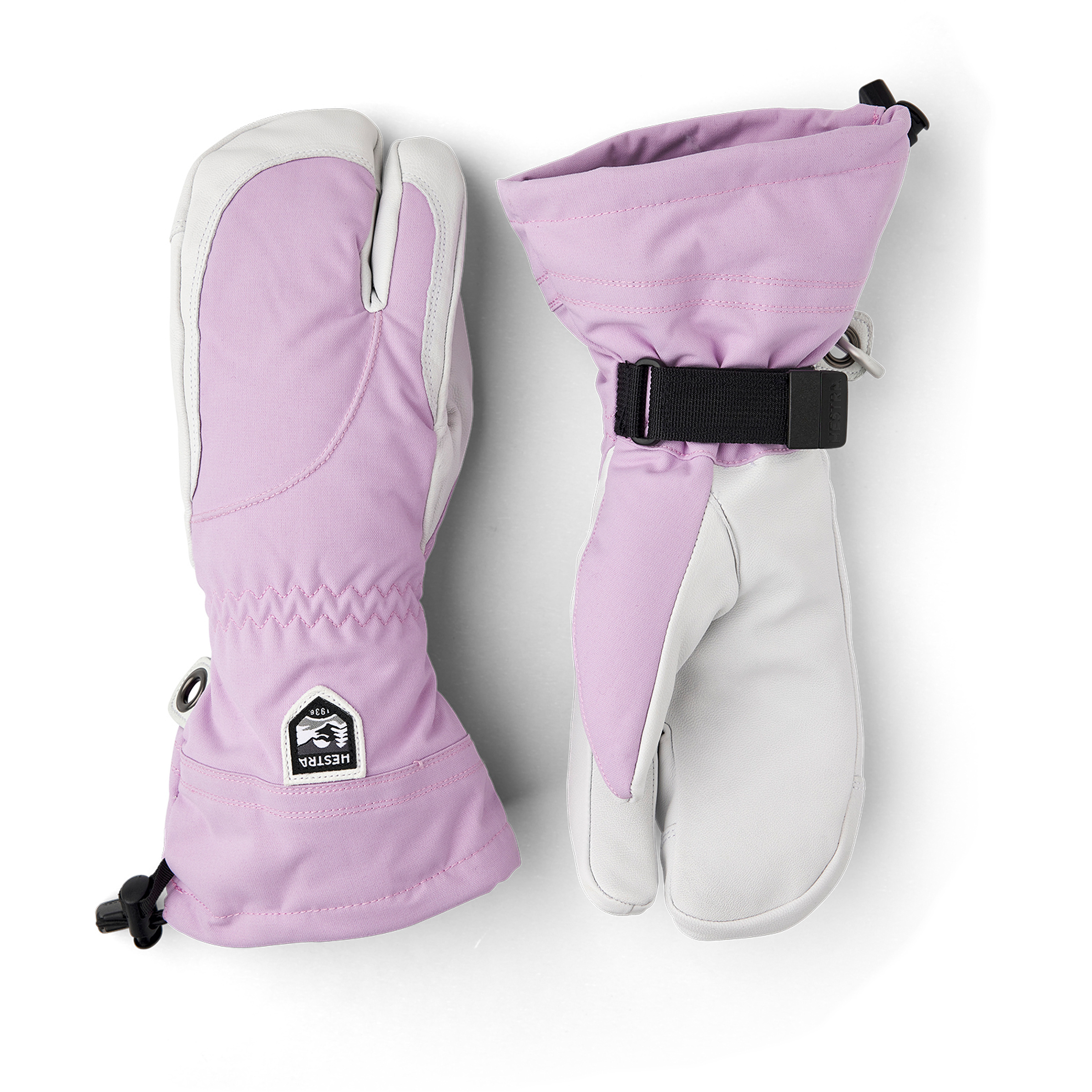 Hestra Heli Ski Damen 3-Finger-Handschuhe grau Größe 7 Skifahren | Freeride | Splitboard | Skitour Wasserdicht Wasserabweisend