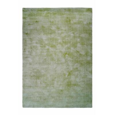 Teppich KAYOOM "Luxury 110" Gr. 6, grau (graugrün), B:200cm H:13mm L:290cm, Viskose, Teppiche, Teppich, Kurzflor, meliert, handweb, Wohnzimmer
