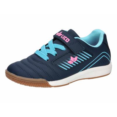 Hallenschuh LICO "Sportschuh Chaska VS", Mädchen, Gr. 38, Textil, blau, Schuhe Hallenschuh