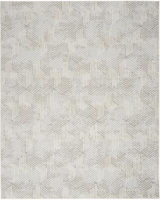 Nourison Grafix Indoor Grey Geometric Area Rug