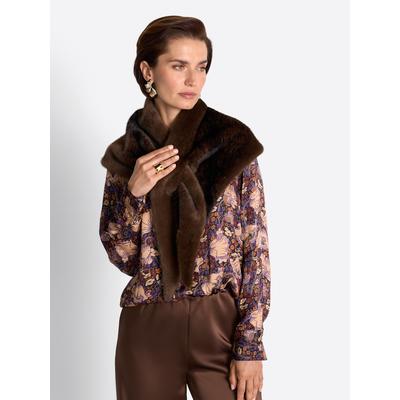 Dreieckstuch RICHROYAL "Rich & Royal", Damen, chocolate torte, Obermaterial: 100% Polyester, Modetücher