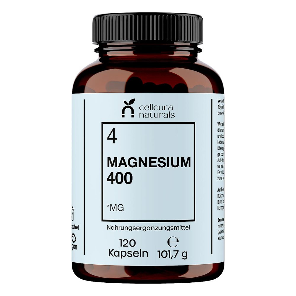 Cellcura Naturals GmbH Cellcura Naturals Magnesium 400 Vegan Kapseln 19905287
