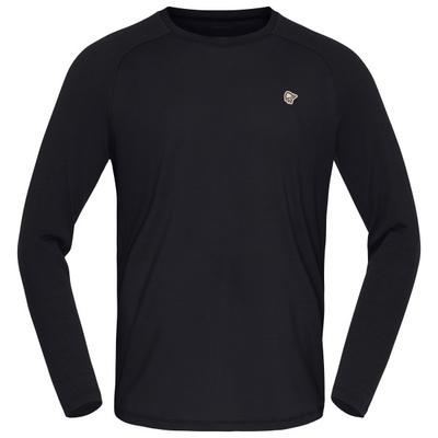 Norrøna - Femund PureUll L/S - Merinoshirt Gr S schwarz