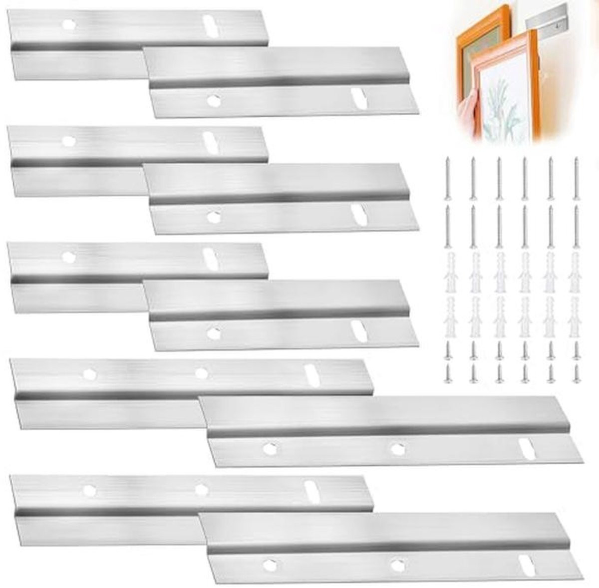 Z-klemmen voor fotohangers en wanddecoraties voor spiegels en kunstwerken