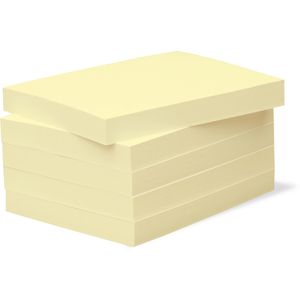 BIZSTIX Haftnotizen Office,1301030201, pastellgelb, 100 x 75mm, selbstklebend, 5x 100 Blatt