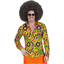 Widmann THE 70s GROOVY STYLE - yellow circles (Hemd), S/M