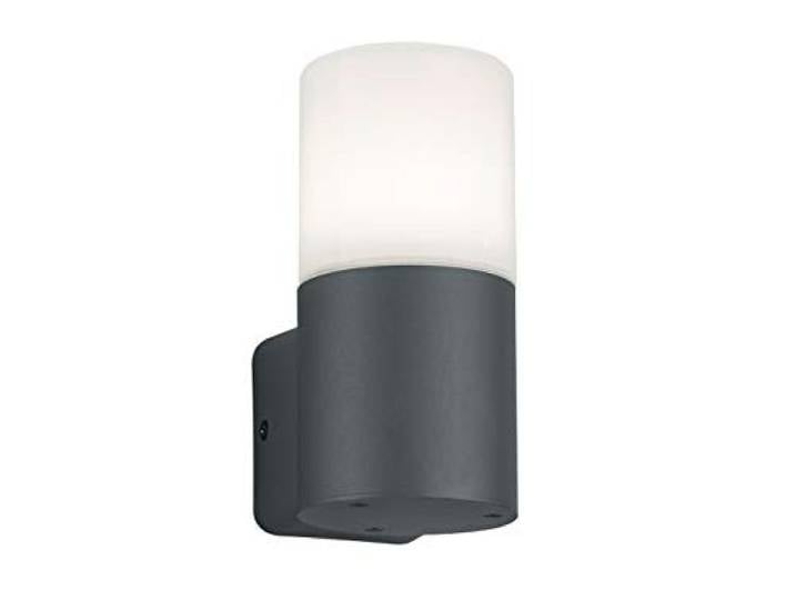 Trio Leuchten Hoosic 224060142 Applique murale d'extérieur en aluminium moulé sous pression anthracite\, plastique blanc\, 1 x E27