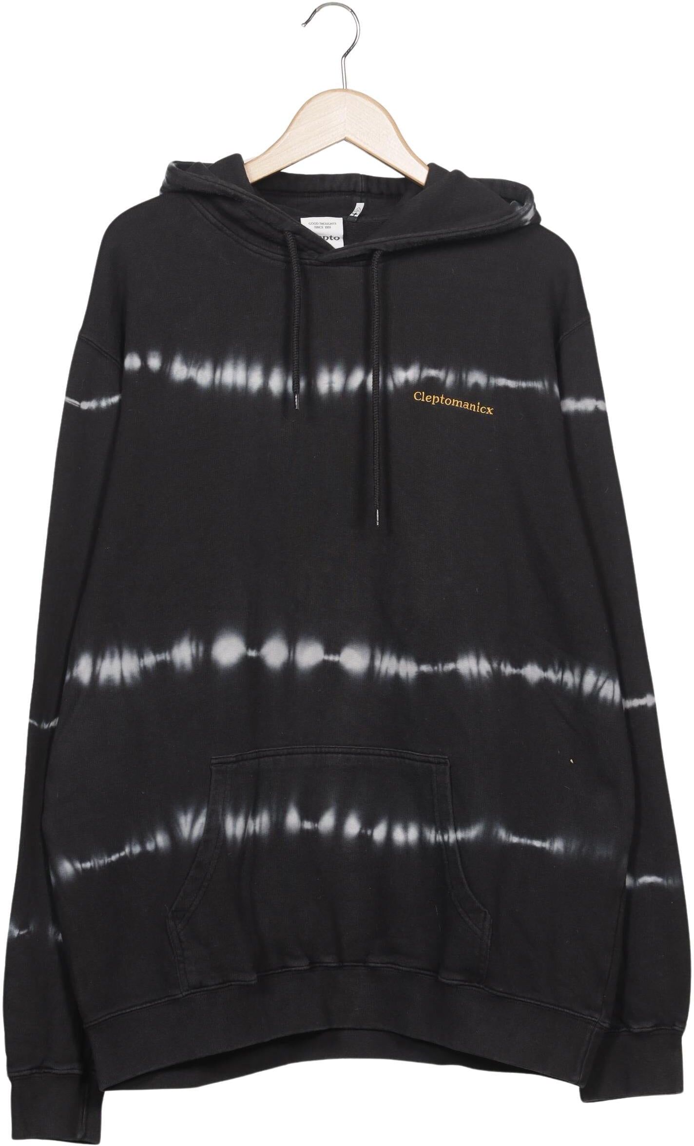 Cleptomanicx Herren Kapuzenpullover, Schwarz, Gr. XL, Baumwolle - Second Hand