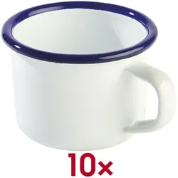 APS Becher »ENAMELWARE« 100 ml weiß weiß