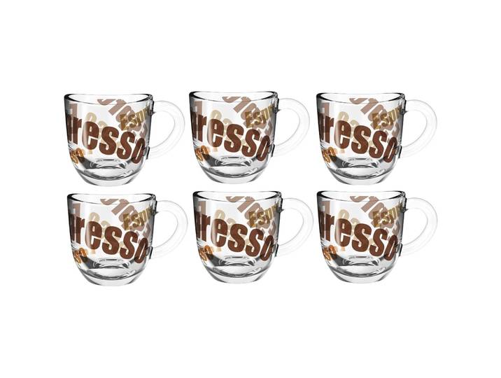 Espressotassen-Set Leonardo transparent Glas H 6 cm 80 ml - Espressotassen-Set