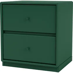 Drift Nachtschrank dunkelgrün auf Sockel 3 cm