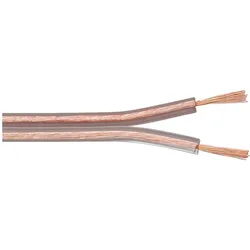 MicroConnect Loudspeaker cable, 100m (100 m, 1.50 mm2), Lautsprecherkabel, Transparent
