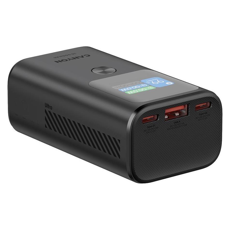 Canyon Powerbank Powerbank OnPower 130 TFT 10000 mAh PD30W Dunkelgrau (10000 mAh, 30 W, 36 Wh) (CNS-CPB130DG)