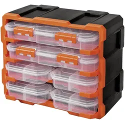 Alutec, Sortimentskasten, Modulares Organizer Boxensystem 6 tlg.