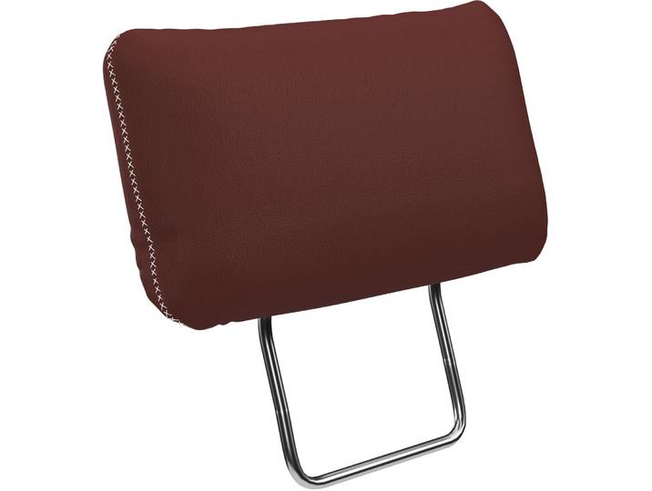 Sofa-Kopfstütze GOODPRODUCT Varese , braun (merlot), B:50cm H:25cm T:12cm, Holzwerkstoff, Kopfstützen, Sofa-Kopfstütze, Kreuznaht in beige