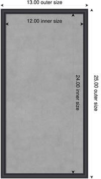 Amanti Art Edith Wood Framed Magnetic Board
