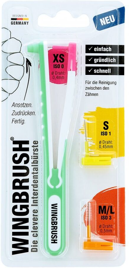 Wingbrush Starter-set Interdentalbürste 3 Bürsten