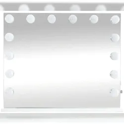 CLP Schminkspiegel Palmdale Kunststoff HBT: 68x80x16 cm weiß