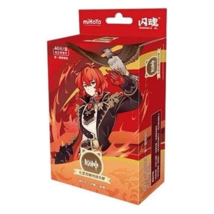 Mihoyo Genshin Impact Jeu de Cartes à Collectionner - Pre-Build Starter Deck 01 - Diluc - Series 1 *Version (Chinesisch, Deck) (MYH71039)