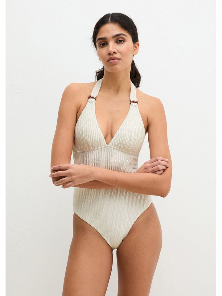 Marc O´Polo Bodywear Badeanzug in Creme - S