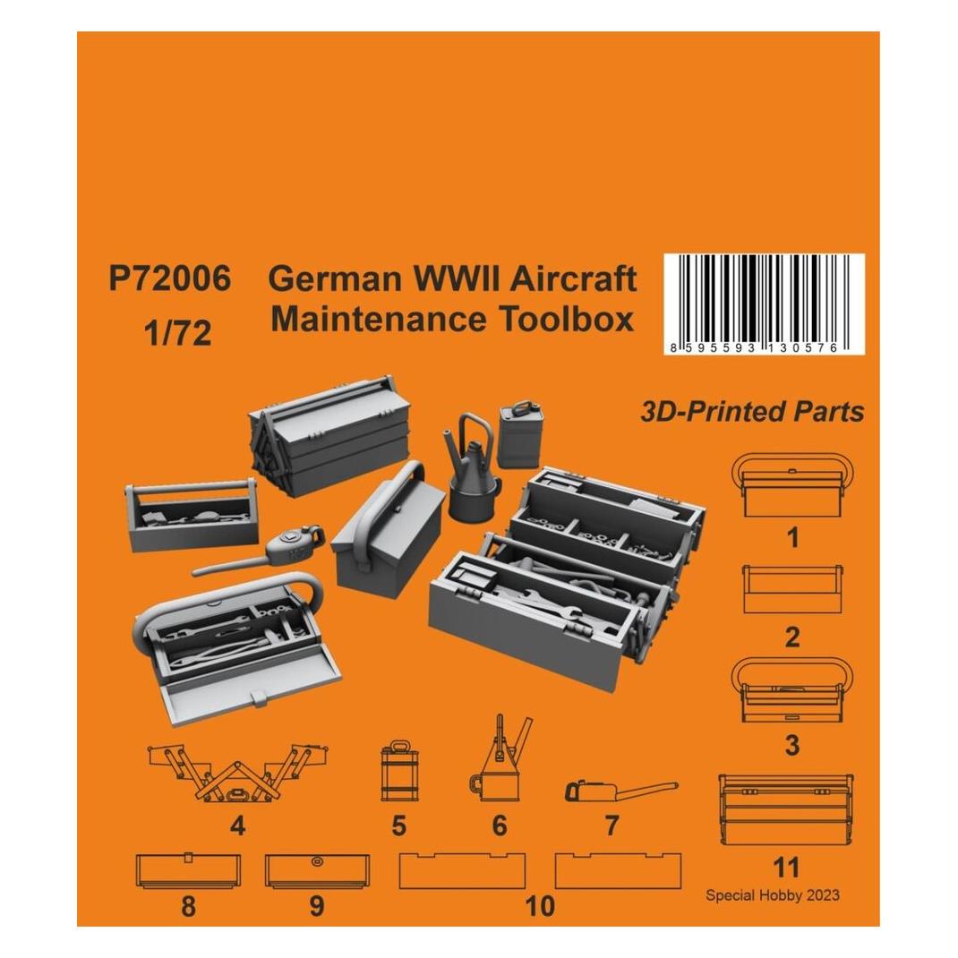 CMK German WWII Aircraft Maintenance Toolbox 1/72 (P72006)