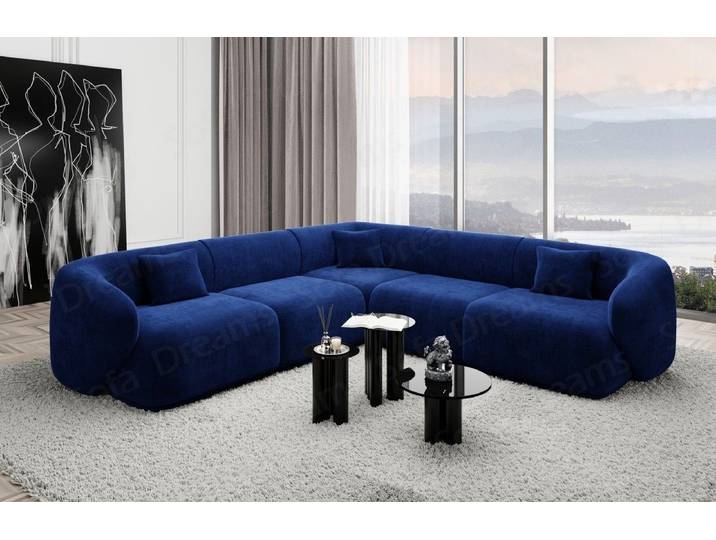 Sofa Dreams Ecksofa Polster Design Samtstoff Sofa Marbella L Form Stoffsofa, Loungesofa