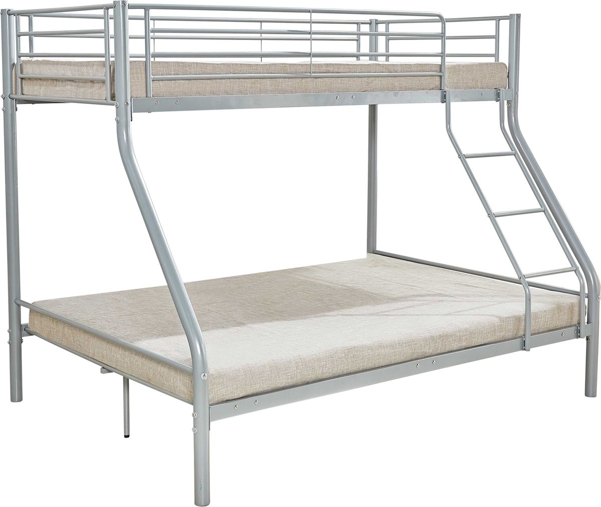 Poldimar Metalen Tweepersoons Stapelbed voor Volwassenen 140 x 200 cm