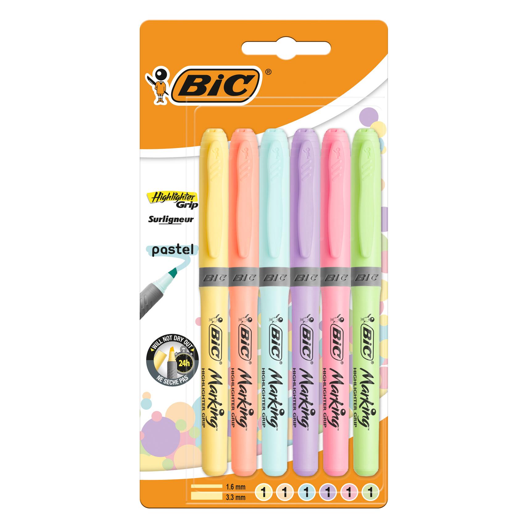 Bic Highlightter Pastel (6x) (992561)
