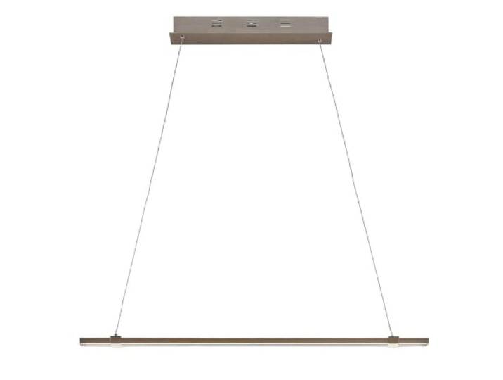 Lucande LED Pendelleuchte in nickel satiniert, Hängelampe