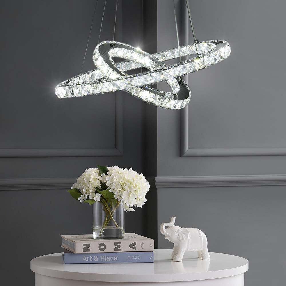 Etta Avenue Sidney 2 - Light Pendant Silver 120cm H x 50cm W x 50cm D