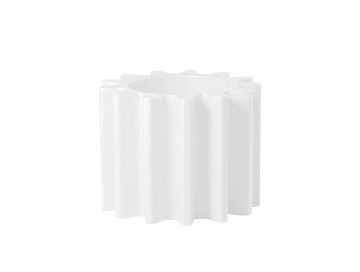 SLIDE vase GEAR POT (Blanc lait - Polyéthylène)
