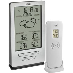 TFA Wetterstation 35.1162.54 XENA, Funk, digital, mit Außensensor, Wettervorhersage, LC-Display & 4 Messwerten