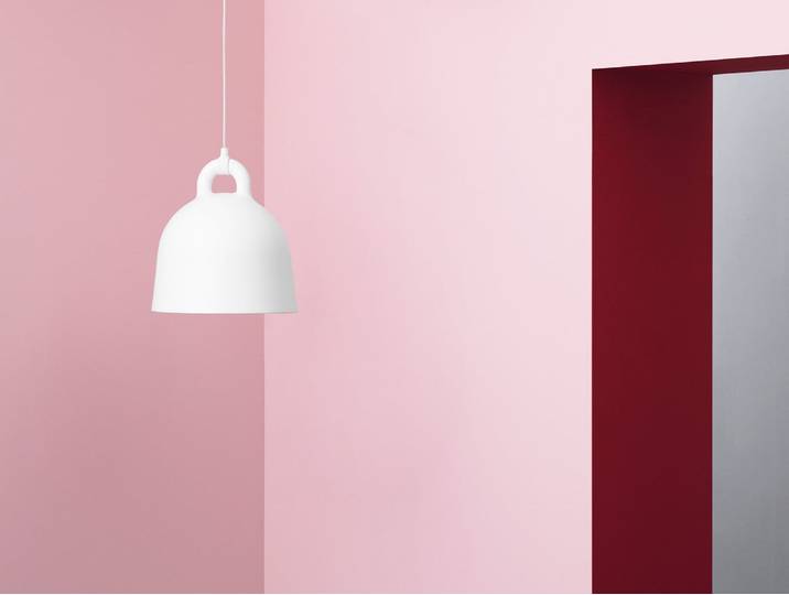 Bell Pendelleuchte Small Weiß - Normann Copenhagen - Wohnzimmer - Aluminium