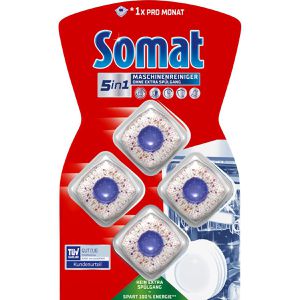 Somat Spülmaschinenreiniger Duo 5 in 1 Maschinenreiniger, Tabs, gegen Fett und Ablagerungen, 4 Stück