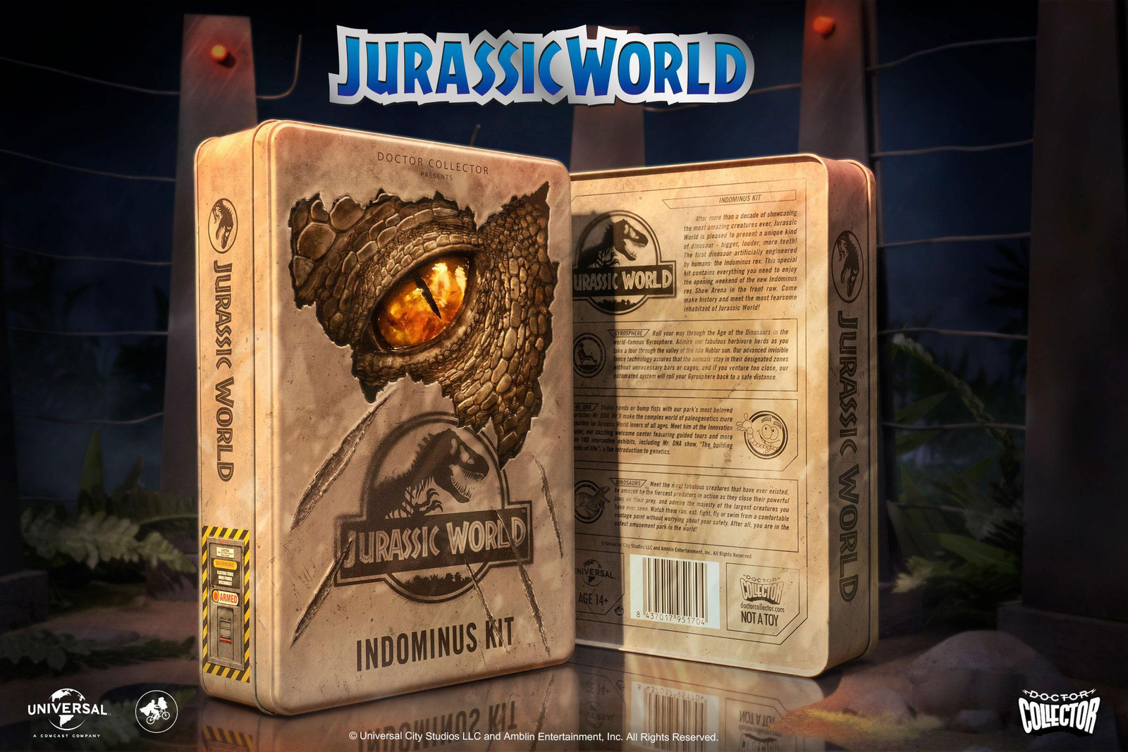 Doctor Collector Jurassic World Indominus Rex Set in cadeauverpakking DOCO-DCJW12