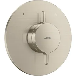 hansgrohe AXOR One Mischer Unterputzmodell für 2 Verbraucher, 48415820, Farbe: Brushed Nickel