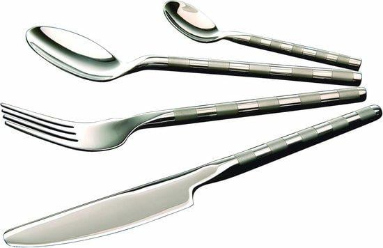 16-delige roestvrijstalen bestekset met modern design