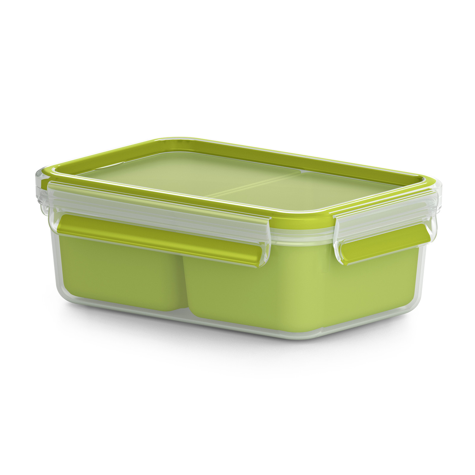 Emsa Snackbox CLIP & GO, 1,0 liter, transparant / groen