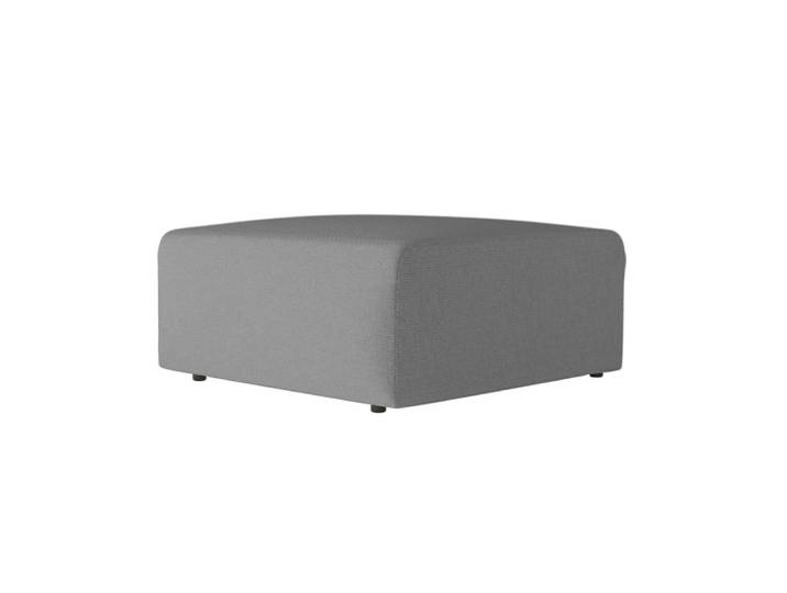 Pouf en tissu gris
